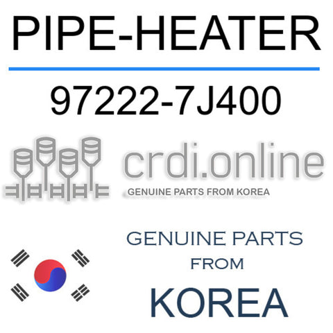PIPE-HEATER [ORIGINAL] 97222-7J400 972227J400 97222 7J400