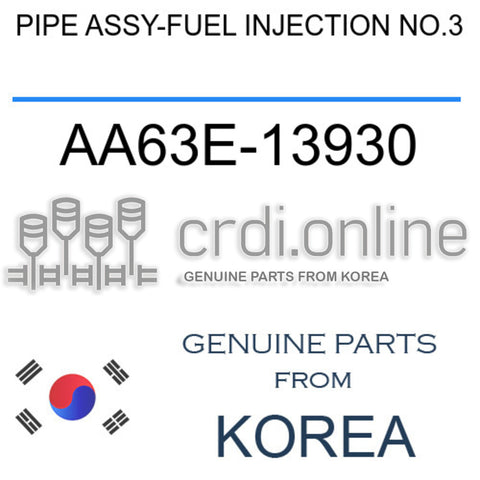 PIPE ASSY-FUEL INJECTION NO.3 [ORIGINAL] AA63E-13930 AA63E13930 AA63E 13930