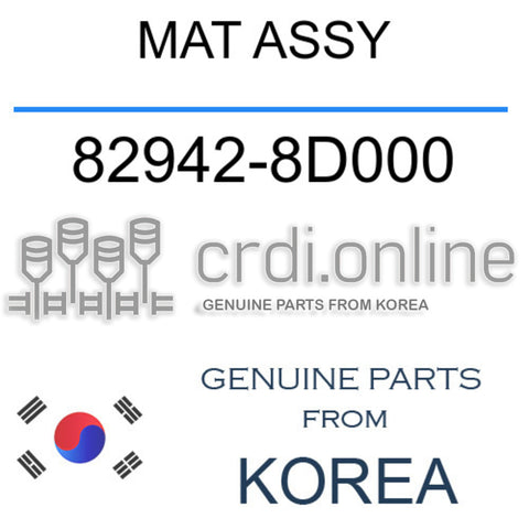 MAT ASSY [ORIGINAL] 82942-8D000 829428D000 82942 8D000