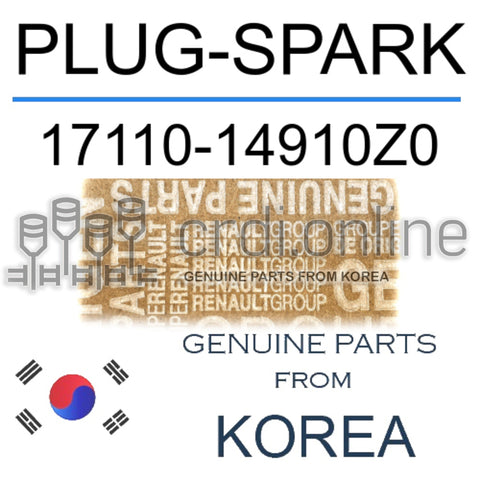 PLUG-SPARK [ORIGINAL] 17110-14910Z0 1711014910Z0 17110 14910Z0