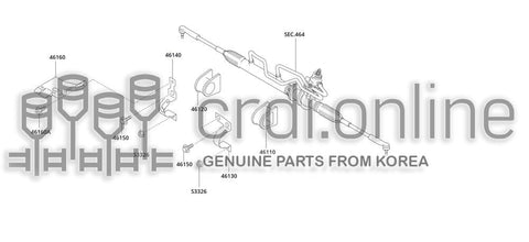 INSULATOR-RACK MOUNTINGCYLINDER [ORIGINAL] 46120-51000 4612051000 46120 51000