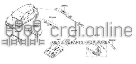 SMART CARD W/KEY 28597-4100R 285974100R 28597 4100R