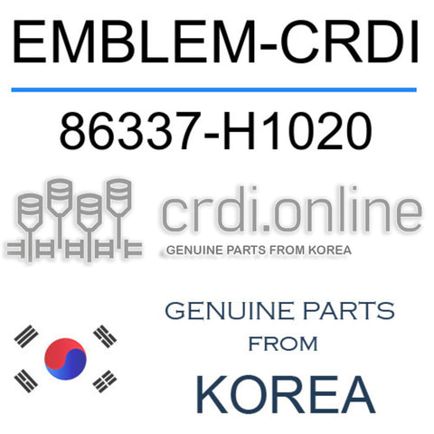 EMBLEM-CRDI [ORIGINAL] 86337-H1020 86337H1020 86337 H1020