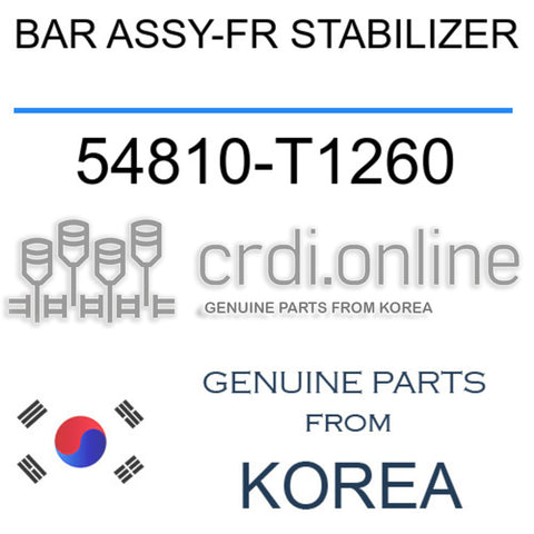 BAR ASSY-FR STABILIZER [ORIGINAL] 54810-T1260 54810T1260 54810 T1260