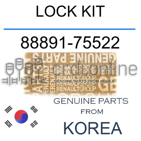 LOCK KIT [ORIGINAL] 88891-75522 8889175522 88891 75522