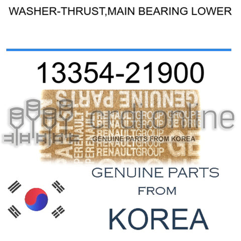 WASHER-THRUST,MAIN BEARING LOWER [ORIGINAL] 13354-21900 1335421900 13354 21900
