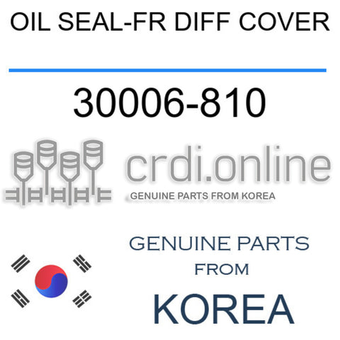 OIL SEAL-FR DIFF COVER [ORIGINAL] 30006-810 30006810 30006 810