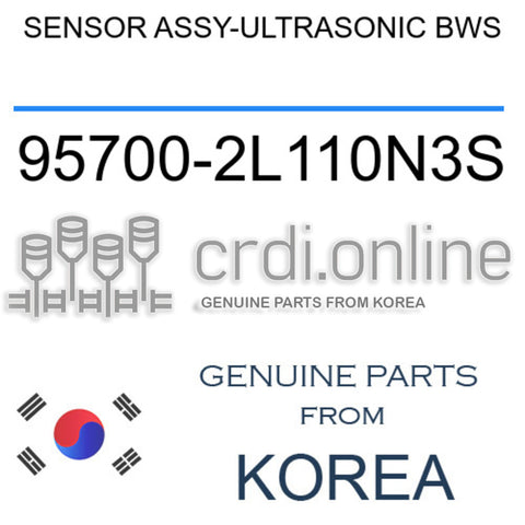 SENSOR ASSY-ULTRASONIC BWS [ORIGINAL] 95700-2L110N3S 957002L110N3S 95700 2L110N3S