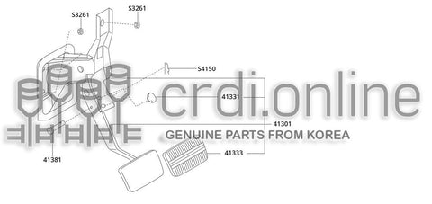 PEDAL COMPLETE-BRAKEW/BRACKET 41301-52700GA 4130152700GA 41301 52700GA