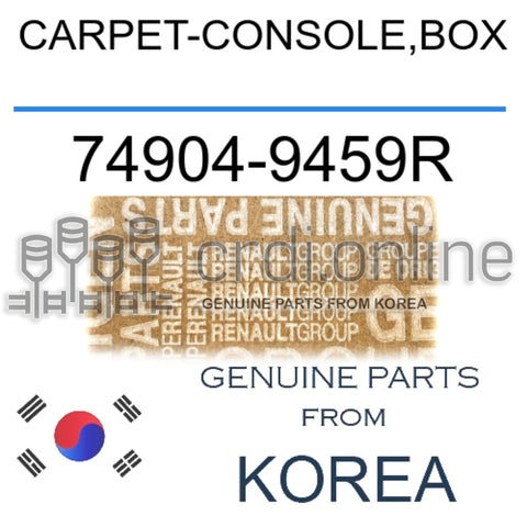 CARPET-CONSOLE,BOX [ORIGINAL] 74904-9459R 749049459R 74904 9459R