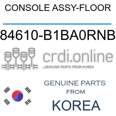 CONSOLE ASSY-FLOOR [ORIGINAL] 84610-B1BA0RNB 84610B1BA0RNB 84610 B1BA0RNB