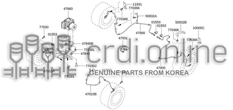 BRACKET ASSY-ACTUATOR 47840-0015R 478400015R 47840 0015R