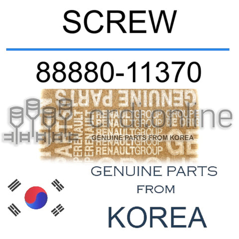 SCREW [ORIGINAL] 88880-11370 8888011370 88880 11370