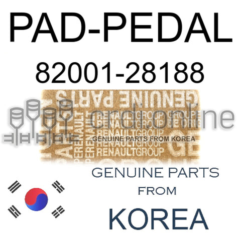 PAD-PEDAL [ORIGINAL] 82001-28188 8200128188 82001 28188