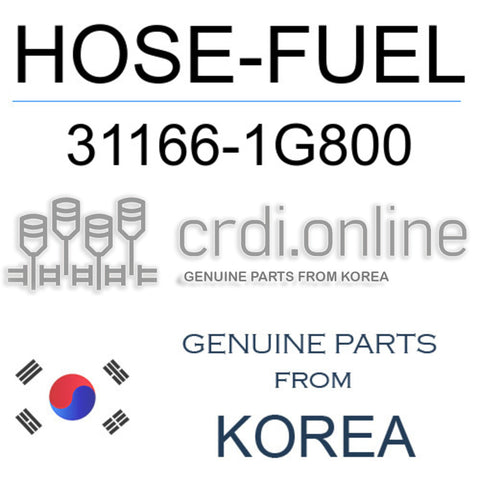 HOSE-FUEL [ORIGINAL] 31166-1G800 311661G800 31166 1G800