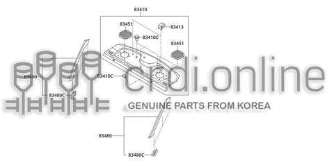 COVER ASSY-TETHER ANCHOR 83413-31700BE 8341331700BE 83413 31700BE
