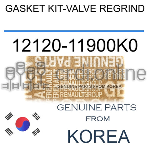 GASKET KIT-VALVE REGRIND [ORIGINAL] 12120-11900K0 1212011900K0 12120 11900K0