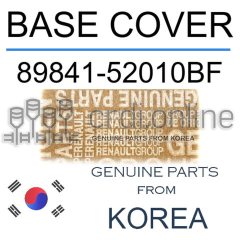 BASE COVER [ORIGINAL] 89841-52010BF 8984152010BF 89841 52010BF