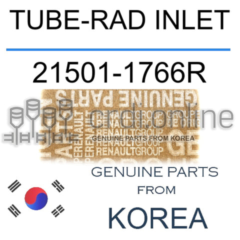 TUBE-RAD INLET [ORIGINAL] 21501-1766R 215011766R 21501 1766R