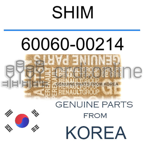 SHIM [ORIGINAL] 60060-00214 6006000214 60060 00214