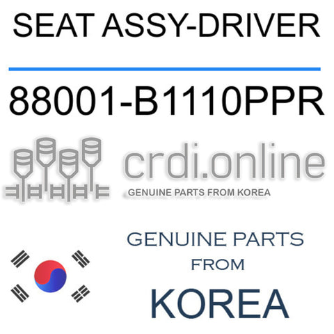 SEAT ASSY-DRIVER [ORIGINAL] 88001-B1110PPR 88001B1110PPR 88001 B1110PPR