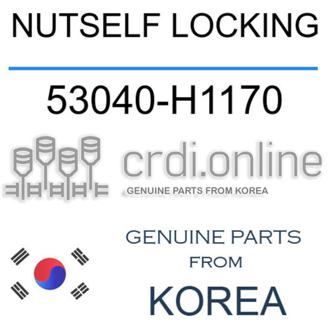 NUTSELF LOCKING [ORIGINAL] 53040-H1170 53040H1170 53040 H1170