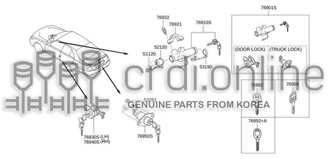 BLANK KEY 76992-31000GA 7699231000GA 76992 31000GA