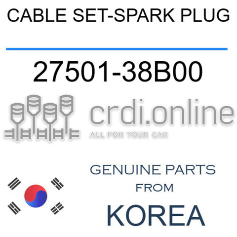 CABLE SET-SPARK PLUG [ORIGINAL] 27501-38B00 2750138B00 27501 38B00