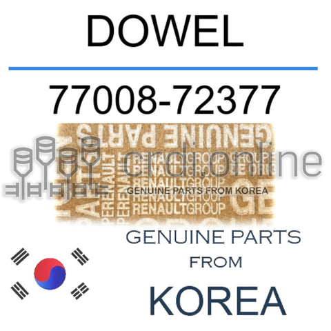 DOWEL [ORIGINAL] 77008-72377 7700872377 77008 72377