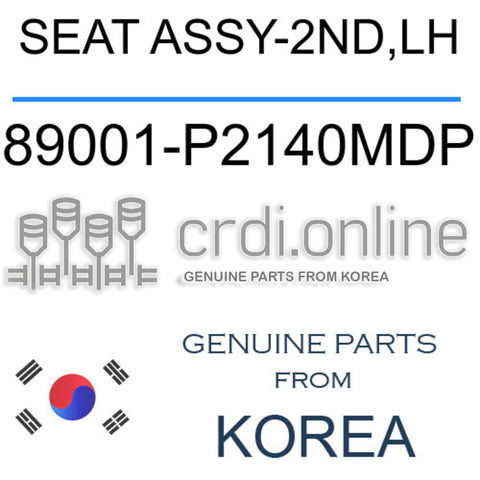 SEAT ASSY-2ND,LH [ORIGINAL] 89001-P2140MDP 89001P2140MDP 89001 P2140MDP
