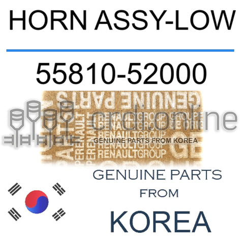 HORN ASSY-LOW [ORIGINAL] 55810-52000 5581052000 55810 52000