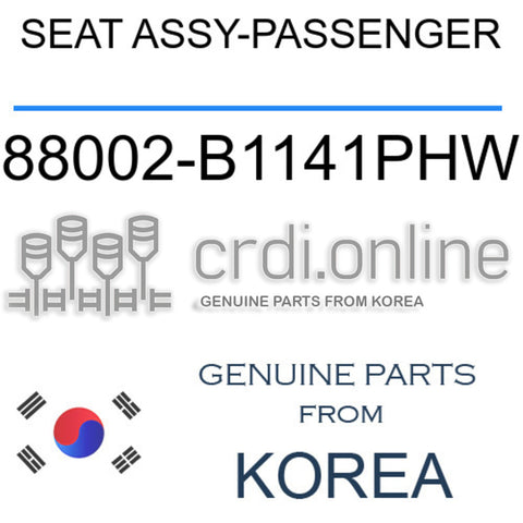SEAT ASSY-PASSENGER [ORIGINAL] 88002-B1141PHW 88002B1141PHW 88002 B1141PHW