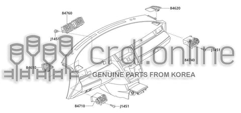 VENTILATOR ASSY-SIDELH 84710-52100GG 8471052100GG 84710 52100GG