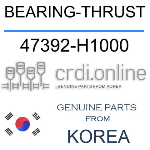 BEARING-THRUST [ORIGINAL] 47392-H1000 47392H1000 47392 H1000