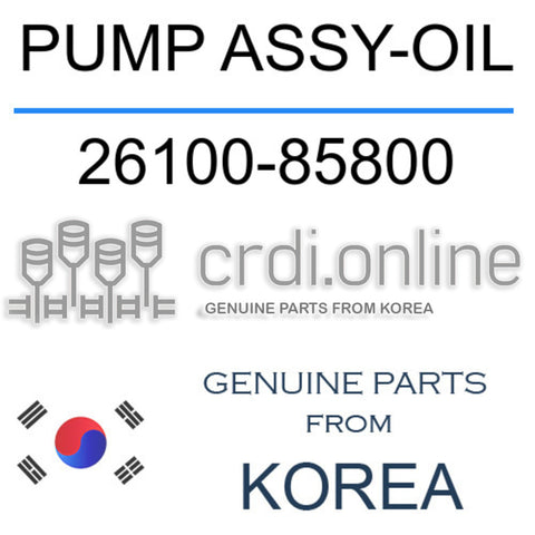 [ORIGINAL] PUMP ASSY-OIL 26100-85800 2610085800 26100 85800