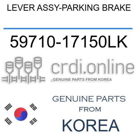 LEVER ASSY-PARKING BRAKE [ORIGINAL] 59710-17150LK 5971017150LK 59710 17150LK