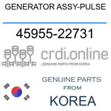 [ORIGINAL] GENERATOR ASSY-PULSE 45955-22731 4595522731 45955 22731