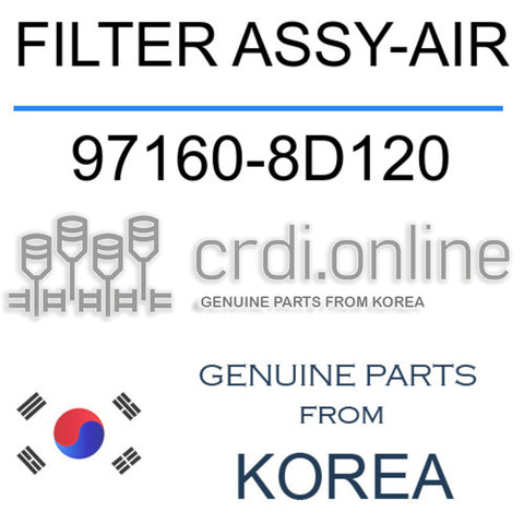 FILTER ASSY-AIR [ORIGINAL] 97160-8D120 971608D120 97160 8D120
