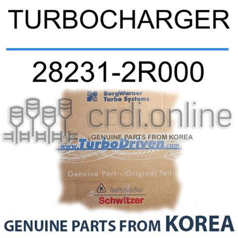 [BorgWarner] TURBOCHARGER 28231-2R000 282312R000 28231 2R000