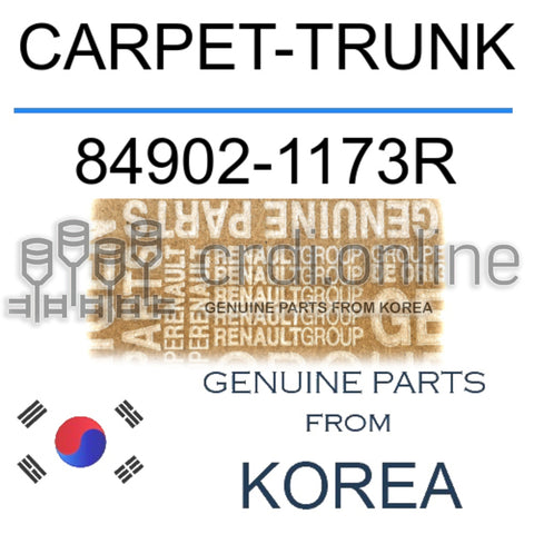 CARPET-TRUNK [ORIGINAL] 84902-1173R 849021173R 84902 1173R