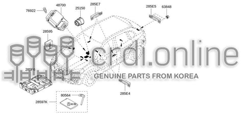 ANTENNA-SMART KEYLESSDOOR 285E7-JK60A 285E7JK60A 285E7 JK60A