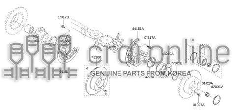 DISC SET-REAR BRAKE 43200-0367R 432000367R 43200 0367R