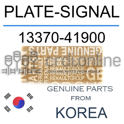 PLATE-SIGNAL [ORIGINAL] 13370-41900 1337041900 13370 41900