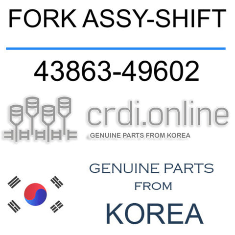 FORK ASSY-SHIFT [ORIGINAL] 43863-49602 4386349602 43863 49602
