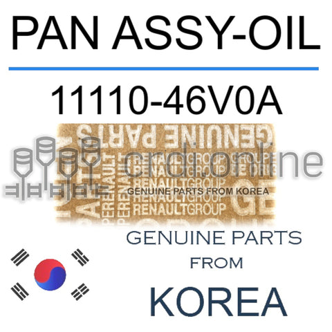 PAN ASSY-OIL [ORIGINAL] 11110-46V0A 1111046V0A 11110 46V0A