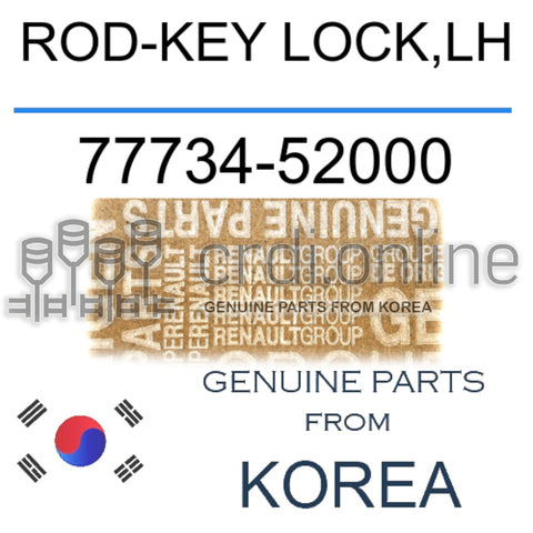 ROD-KEY LOCK,LH [ORIGINAL] 77734-52000 7773452000 77734 52000