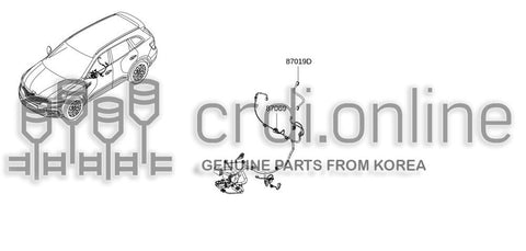 HARNESS-FRONT SEAT LH 87069-8228R 870698228R 87069 8228R