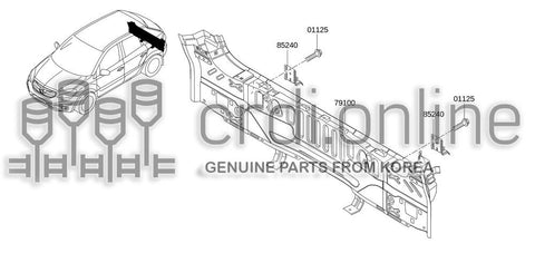 REAR PANEL ASSY 79100-JY00A 79100JY00A 79100 JY00A