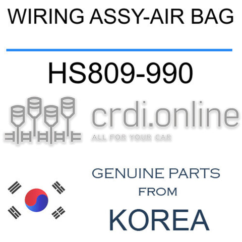 WIRING ASSY-AIR BAG HS809-990 HS809990 HS809 990