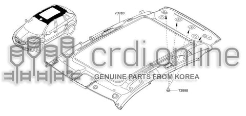 HEADLINING ASSY-ROOF 73910-JY71A 73910JY71A 73910 JY71A